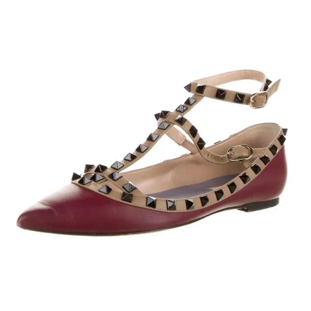 Authentic genuine Valentino Rockstud flat